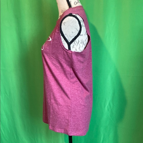 Women's Sleeveless Top - Heather Fuchsia with Warrior Dragonfly - Picture 2 of 4